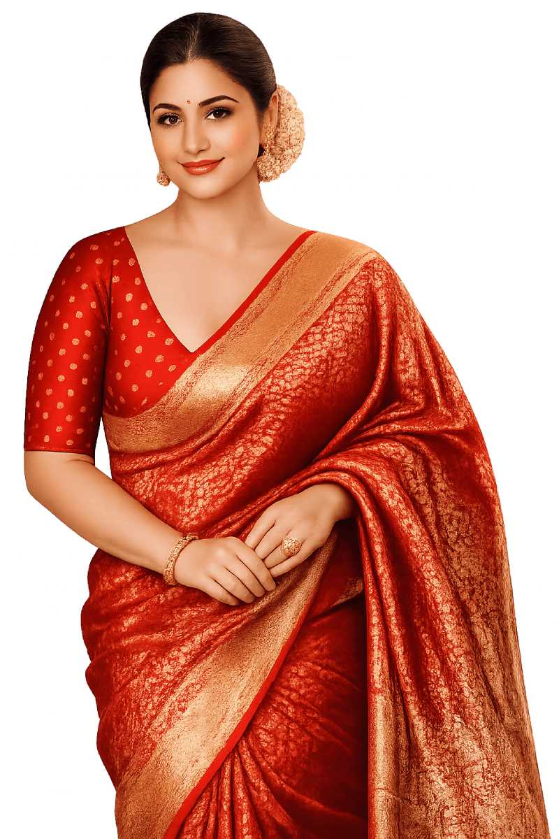 Woman in Silk Saree